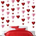 thumbnail image 2 of 3D Red Heart Hanging Garland 1pc,Valentine’s Day Heart String Bunting,Romantic 3D Heart Decorative Garlands for Valentine’s Day Celebrations,Anniversaries,Birthday Parties,Home Romantic Decor, 2 of 5