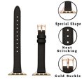 thumbnail image 2 of Stiroll Correas De Cuero Delgadas Compatibles Con Apple Watch Band 38 Mm, 40 Mm, 41 Mm, 42 Mm (Serie 10) Pulsera Delgada De Cuero De Grano Superior Para Iwatch Ultra Se Series 10/9/8/7/6/5/4/3/2/1 (Ne, 2 of 5