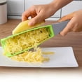 thumbnail image 3 of Xecvkr Potato Shredder Double Sided Stainless Steel Cheese Grater Lemon Zester Multi Purpose Ergonomic Handle Easy Clean Dishwasher Safe Kitchen 28.5x4.5cm 1pc, 3 of 3