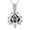 Black, variant on Hollow Cremation Urn Necklace for Ashes - Lotus Flower Urn Necklace for Ashes Human / Pet Mini Keepsake Urn Memorial Ashes Jewelry