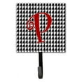 thumbnail image 3 of Letter E Initial Monogram - Houndstooth Black Leash or Key Holder, 3 of 7