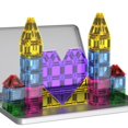 thumbnail image 1 of Baldosas magnéticas SKTMYY Mini, 78 piezas con caja de hierro para niños mayores de 3 años, viajes, 1 of 7