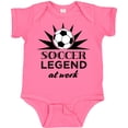 thumbnail image 3 of Inktastic Soccer Legend at Work Boys or Girls Baby Bodysuit, 3 of 5