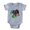 Heather Gray, variant on CafePress - Dachshund - Cute Infant Baby Football Bodysuit