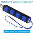 thumbnail image 3 of Unique Bargains Telescopic Handheld Flagpoles 1.6M Sponge Handle Pole w Clips 7 Sections Blue, 3 of 7