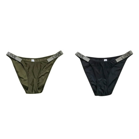 (2-Pack) 2025 New Panties Thongs for Cotton Lace Panties Bikini Women Rhinestones G Ladies Cotton Underwear Size 12 String Low Rise Tanga Pads Underwear for Women Plus Size Stretch