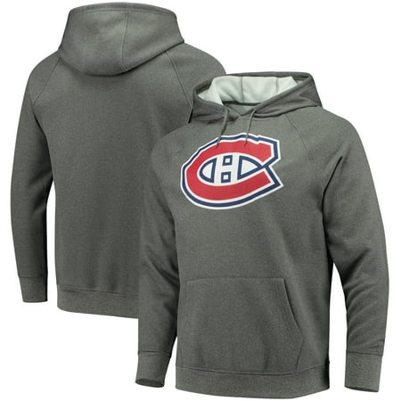 - Montreal Canadiens Fanatics Branded Overtime Raglan Pullover Hoodie - Charcoal