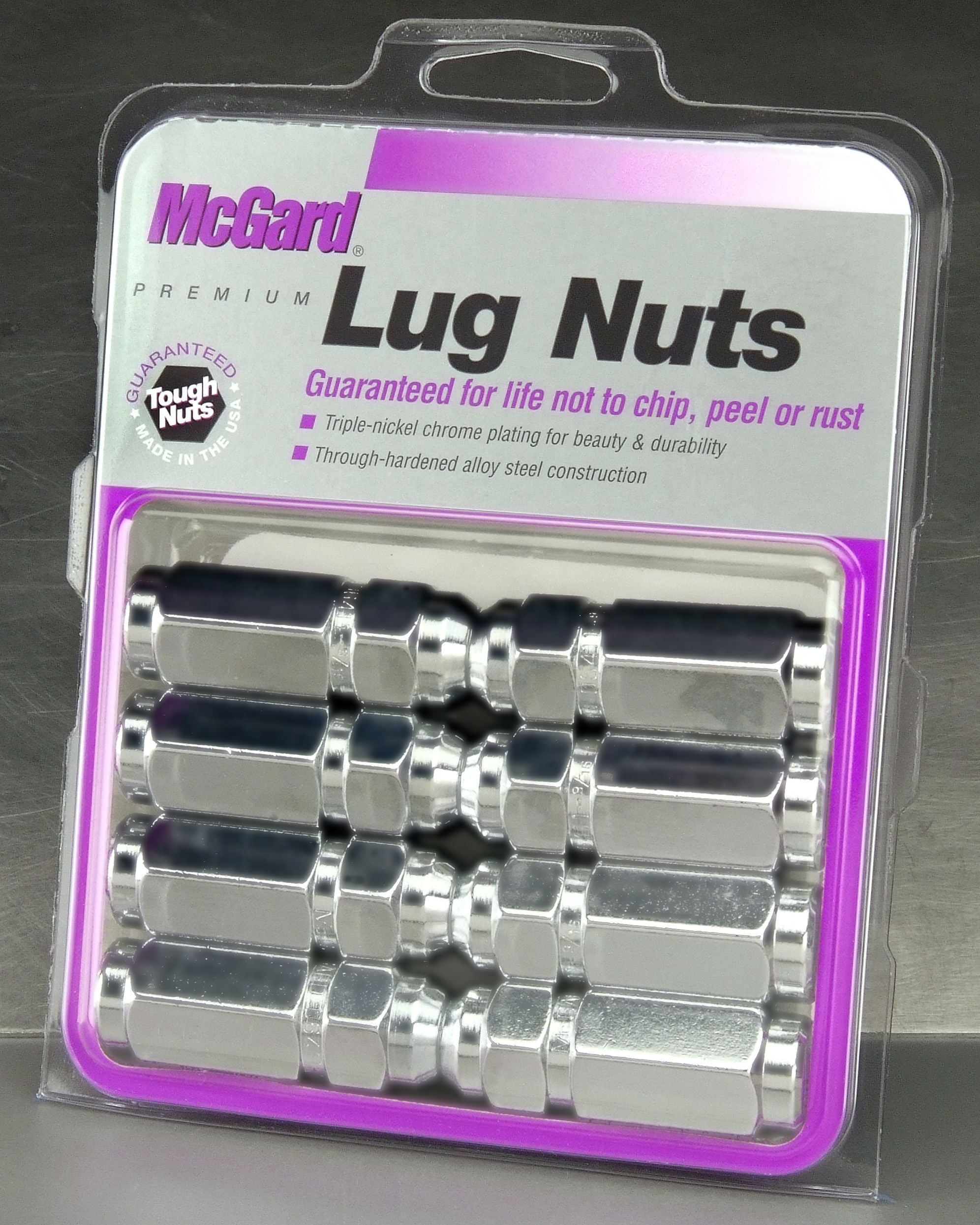 Set of 8 McGard 64805 Chrome Cone Seat Style Lug Nut Set 1/2-20 Thread Size