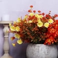 thumbnail image 2 of Artificial Plants Outdoor Fake Fall Flowers Mums for Garden Decor for Window Garden Office Patio Hanging Planter Pathway Front Porch (Mixed), 2 of 5