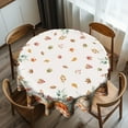 thumbnail image 2 of Autumn Harvest Pumpkin Tablecloths Watercolor Leaves Resistant Washable Table Cloth \u200b\u200b\u200b\u200bThanksgiving Fall Circle Table Cloth 60 Inch for Outdoor Kitchen Party Picnic, 2 of 5