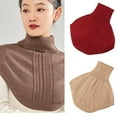 thumbnail image 2 of Weflink Winter Neck Warmer Shawl High Collar Pullover Design Soft Shoulder Accessory, 2 of 20