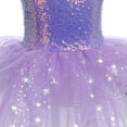 thumbnail image 6 of IBTOM CASTLE Girls Sequin Ballet Dance Dress Tutu Skirt Leotard Ballerina Fairy Princess Fancy Dress up Dancewear 9-10 Years Purple, 6 of 8