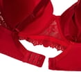 thumbnail image 4 of Bras for Women Lace Full Coverage Support Bra Red Size 80C, 4 of 8