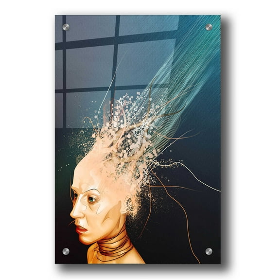 Epic Art 'Emotionless' by Mario Sanchez Nevado, Acrylic Glass Wall Art, 24"x36"