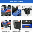 thumbnail image 5 of Yardmaster Foldable 4-Wheel Electric Scooter for Seniors & Adults, Lightweight Mobility Scooter with Adjustable Swivel Seat, All-Terrain Wheels, and TSA-Approved Design, Blue, 5 of 7