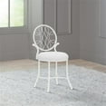 thumbnail image 4 of Hillsdale Furniture O'Malley Vanity Stool, White, 4 of 14
