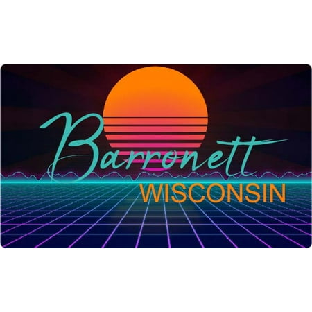 

Barronett Wisconsin 4 X 2.25-Inch Fridge Magnet Retro Neon Design