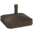 thumbnail image 1 of Base para Sombrilla de Patio Outsunny Cuadrada Resistente Marrón, 1 of 9