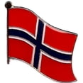 thumbnail image 2 of Norway Single Flag Lapel Pins, pack of 3, 2 of 4