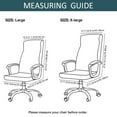 thumbnail image 2 of Stretch Office Chair Covers, Soft Rotating Chair Slipcovers Velvet Computer Office Chair Covers Desk Chair Covers with Arm Covers for Office Chair-Camel-X-Large, 2 of 7