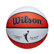 Wilson WNBA Authentic Outdoor Basketball, Orange/White, 28.5 in.