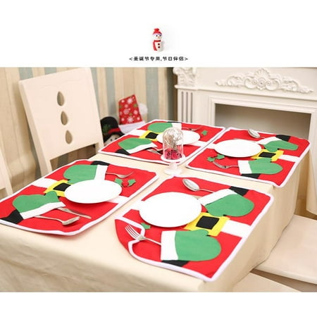 Christmas Placemats Sale Christmas Table Mat Placemat Kitchen Dining Cloth Pad Decorations ()