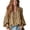 Khaki #13, variant on Women's Boho Split V‑Neck Balloon Blouse Long‑Sleeve Shirt Solid Color Western Tunic Loose‑Fit Casual Top for Spring Fall Vacation