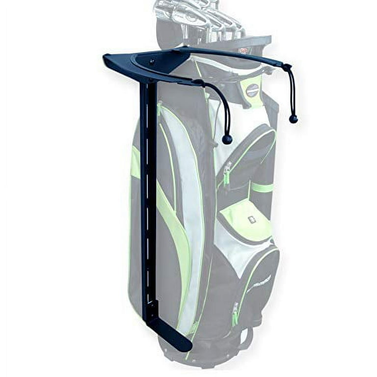 Koova Golf Bag Storage Rack Wall Mount Garage Organizer for Golf Clubs Fits Any Size Cart or Stand Bag Easy to Install and Use Gets Your Clubs