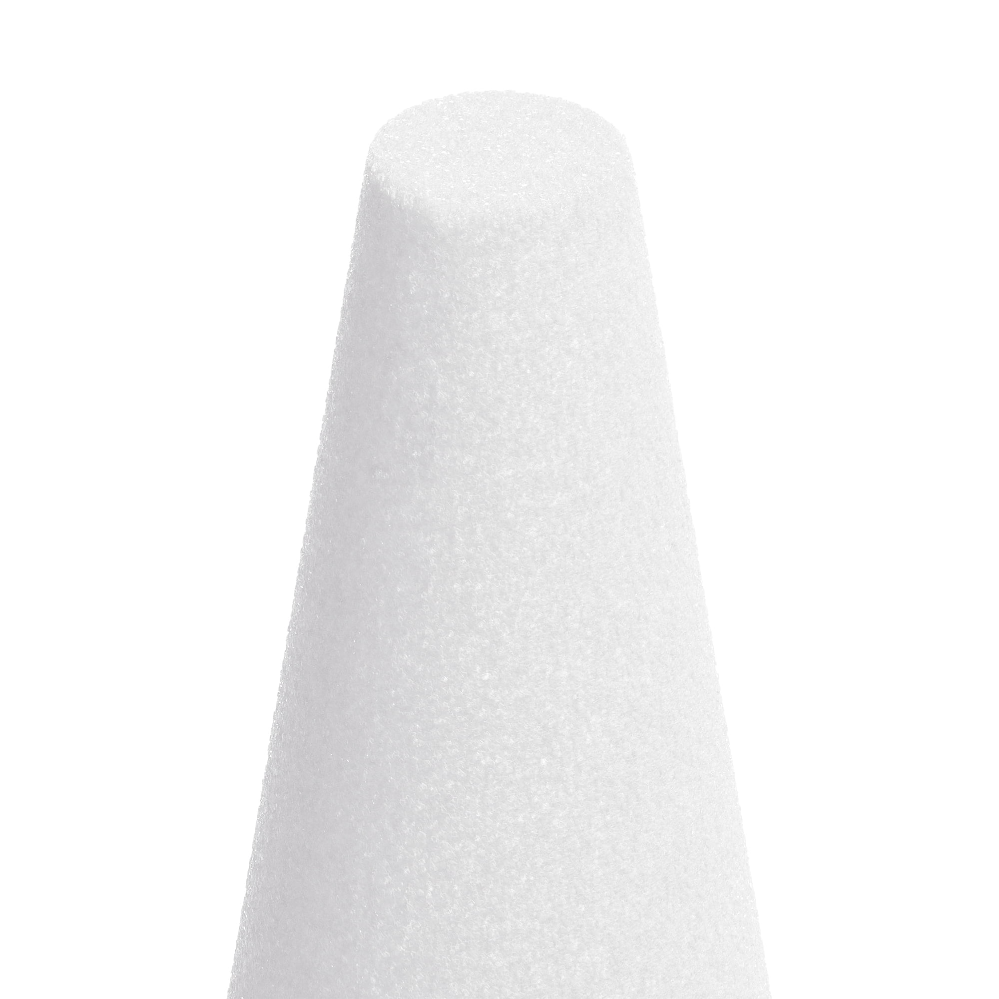 Floracraft White 3.7" x 8.9"  CraftFÅM Cone - Decorative Foam for DIY Decoration, Weddings, Birthdays, and Parties - Bulk 26 Pack