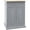 Grey 114, variant on portable serving trolley table with drawer, Rolling Kitchen Island Cart with Adjustable Shelf and 2 Towel Racks, Grey MDF Kitchen Cart for Small Spaces