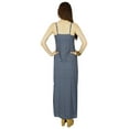 thumbnail image 6 of Bimba Long Maxi Dress With Spaghette Strap Blue Summer Gown With Side Slit, 6 of 7