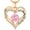 Pink, variant on NICKSUN Christmas Gifts for Women Rose Gold Plated Heart Birthstone Necklaces for Women, Ideal Anniversary or Birthday Jewelry Gifts for Wife Girlfriend Her