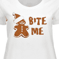 thumbnail image 4 of Inktastic Bite Me Gingerbread Women's Plus Size T-Shirt, 4 of 5