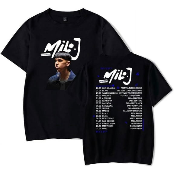 Milo J T-Shirt Gira 2024 Tour Tee Merch Summer Men Women Short Sleeve O-Neck Casual Tshirt Streetwear