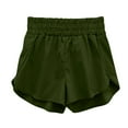 thumbnail image 4 of Women's Athletic Workout Shorts with Pockets Activewear Gym Shorts (Green XXXL), 4 of 5
