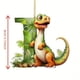 thumbnail image 2 of onlyliua ¡ ¡Ofertas Del Día Por Tiempo Limitado! Colgante Acrílico Navideño de Dinosaurio y 26 Letras., 2 of 2