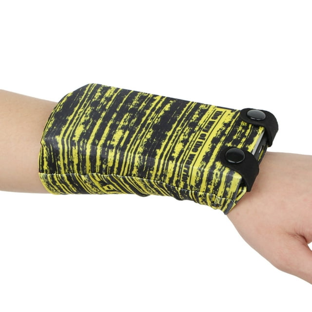 CSChome Portefeuille de Poignet Multifonctionnel Respirant Grande Capacité Poche Course Jogging Entraînement Bracelet de Rangement