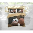 thumbnail image 1 of 3D Soccer Ball Baseball Table Pattern Quilt Cover Set Bedding Set Duvet Cover, 1 of 3