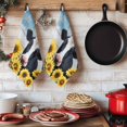 thumbnail image 6 of Cow Sunflowers Kitchen Towels Set of 4, Farmhouse Animal Blue Sky Wooden Grain Absorbent Dish Towels for Kitchen, Microfiber Hand Towel, Quick Drying Tea Towel for Cleaning Decorative Dishcloths, 6 of 7