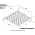 thumbnail image 4 of Leo & Lacey King Panel Platform Bed in Caramel Latte, 4 of 4