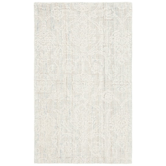 SAFAVIEH Ebony Abram Botanical Area Rug, Teal/Ivory, 3' x 5'
