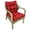 Red, variant on SHANNA Outdoor Chair Cushions, 4 Pack Tufted Thicken Waterproof Patio Chair Pad Wicker Chair Seat Cushion with Non-Slip Ties for Outdoor Furniture, Red