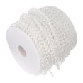 thumbnail image 4 of Kearding Rollo de cuentas de perlas de imitación de 30m, cadena de cuentas blancas de 5mm, cadena de cuentas enrolladas, joyería de costura Artesanía, 4 of 6