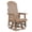 360°Brown, variant on Innovaze Poly Lumber 360°Swivel Patio Glider Chair, HIPS All-Weather Resistant for Outdoor, Poly Lumber Porch Swivel Chair, Navy Blue