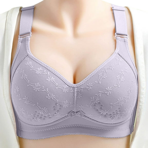 Soft Intention Jelly Wireless Bra Jelly Wireless Bra Plus Size Fashion Bras for Wife Fashion Clothing