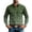 #01 Army Green, variant on Men's Western Style Snap Button Shirt, Long Sleeve Casual Top, Solid Color Workwear Button-Down with Exterior Pocket for Casual Work Party, Black L