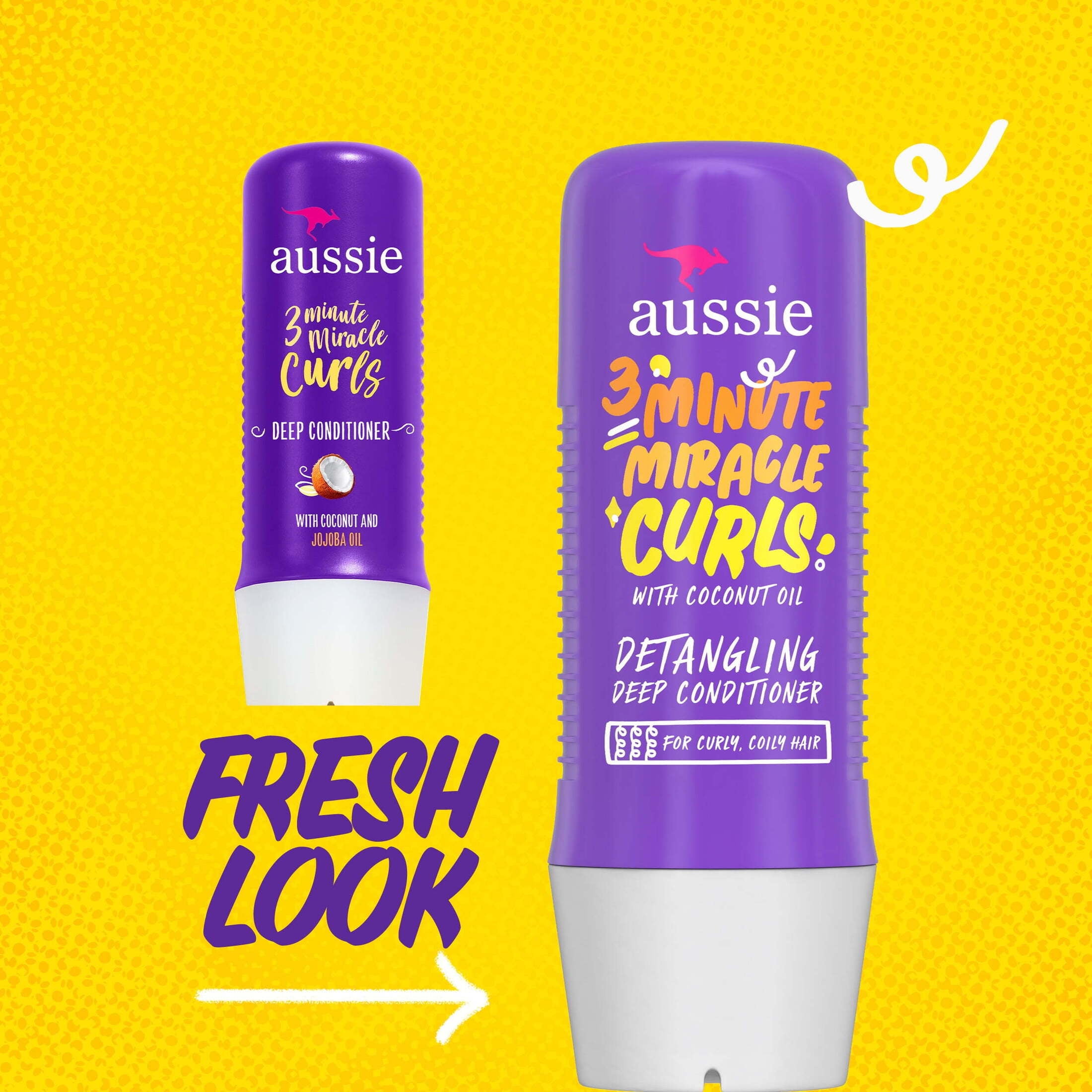 (4 pack) Aussie 3 Minute Miracle Curls Detangling Deep Conditioner 8 fl oz