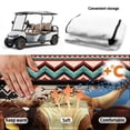 thumbnail image 6 of XYZCANDO Western Cow Sunflower Golf Cart Seat Cover | 2-Person With 4 Pockets | Non-Slip Washable Universal Golf Cart Accessory, 6 of 8
