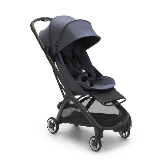 Bugaboo Butterfly - Cochecito ultracompacto plegable en 1 segundo - Ligero y compacto - Ideal para viajar - Azul tormenta