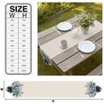 thumbnail image 3 of Watercolor Eucalyptus Leaves Table Runner Linen Burlap Table Runner 72 Inches Long Summer Botanical Leaves Vintage Dresser Scarves for Kitchen Island Coffee Dining Party Wedding Holiday Decor 16"x72", 3 of 8